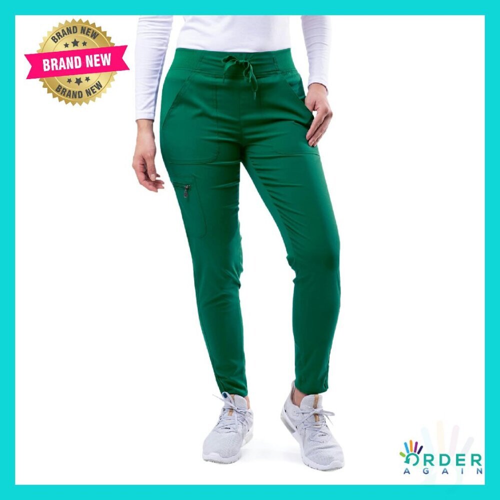Yoga Jogger Scrub Pants Professional Tailored Fit Stretch Performance Twill